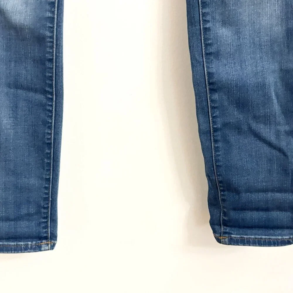 High Rise Madewell Medium Blue Denim Skinny Roadtripper Jeans - sz 27 - Picture 4 of 13